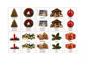 Voorbeeld - Montessori classificatie kaarten kerst - Pagina 1