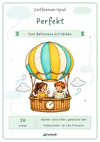 Vorschau - Spiele - Perfekt-Brettspiel – Eine Ballonreise mit Verben - Deckblatt