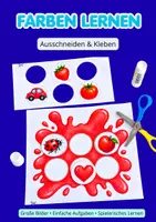 Vorschau - Arbeitsblätter - Farben lernen – Ausschneiden und Kleben | Ab 2 Jahren - Deckblatt