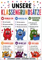 Vorschau - Poster - Klassengrundsätze Poster | Monster Klassenzimmer Deko | Sozial Emotionales Lernen - Seite 1