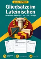 Vorschau - Test - Gliedsätze, Klassenarbeit, Klasse 9 - Deckblatt
