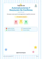 Vista previa - Refuerzo / NEE / Materiales de apoyo - Tarjetas de Autoinstrucciones y Resolución de Conflictos (Paso a Paso) - Portada