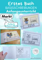 Vorschau - Fördermaterial/Inklusion - Lesen 1. Klasse, Basisschreibungen, Buch, Markt - Deckblatt