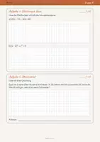 Vorschau - Klassenarbeiten - Klassenarbeit Terme und Gleichungen Klasse 8 Mathematik – Gruppe A & B mit Lösungen (PDF + Word) – Niveau Standard in Mathe - Seite 3