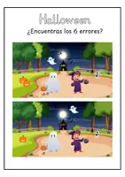 Vista previa - Manualidades / Dibujos para colorear - Halloween: encuentra las diferencias entre dos dibujos - Portada