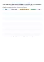 Vista previa - Para docentes: organización, planificación y formación - 📋 Registro de Coordinación Docente (Tutoría / PT / AL / Orientación) | 100% Editable en Word - página 2
