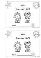 Vorschau - Arbeitsblätter - Deutsch/ DaZ - Sommer - A5 Heft Lesen und Schreiben, Sprachförderung, Kl. 2/3 - Seite 1