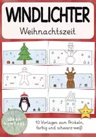 Vorschau - Spiele - Windlichter Weihnachten - 10 Motive - schwarz weiß/farbig - Deckblatt