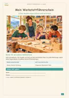 Vorschau - Arbeitsblätter - Werkstattführerschein: Sicher werken | Klasse 3/4 - Deckblatt