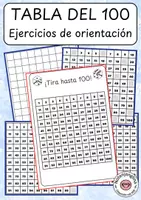 Vista previa - Hojas de trabajo - Tabla del 100: completar y ejercicios - Portada