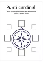 anteprima - Esercizi - Nominare i punti cardinali: scheda con la bussola - Pagina di copertina