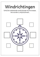 Voorbeeld - Werkbladen - Windrichtingen benoemen werkblad kompas - Voorblad