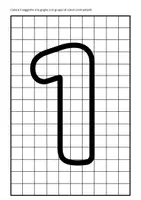 anteprima - Materiale per pittura e bricolage - Numeri: disegni a griglia da colorare, cifre e arte - Pagina 2