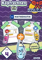 Vorschau - Arbeitsblätter - Kopfrechnen Klasse 4 | Übungsheft Plus, Minus, Mal und geteilt | mit Lösungen - Deckblatt