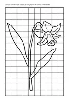 Vista previa - Manualidades / Dibujos para colorear - Primavera: dibujos en cuadrícula para colorear, arte - página 2