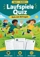 Vorschau - Arbeitsblätter - Laufspiele, Quiz, Klasse 3 - Deckblatt