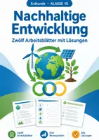 Vorschau - Arbeitsblätter - Nachhaltige Entwicklung, Arbeitsblätter, Klasse 10 - Deckblatt