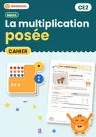 Aperçu - Feuilles d'exercices - Multiplier jusqu’à 10 000 – cahier CE2 - Page de couverture