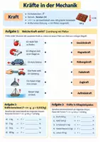 Vorschau - Arbeitsblätter - Physik Klasse 7–9 – Bewegung, Kräfte, Druck und einfache Maschinen – 4 Materialien - Seite 1
