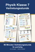 Vorschau - Arbeitsblätter - Physik Klasse 7 Vertretungsstunde - Kräfte, Hebel, Dichte und einfache Maschinen - Deckblatt