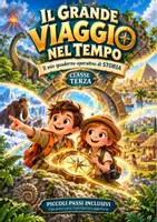 anteprima - Esercizi - Quaderno di Storia classe 3^ _ Il grande viaggio nel tempo - Pagina di copertina