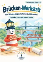 Vorschau - Arbeitsblätter - Brücken bauen & konstruieren | Brücken-Werkstatt | Sachunterricht Klasse 3–4 - Deckblatt