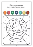 Aperçu - Matériel pour travaux manuels / dessin - Noël coloriage magique - Page 1