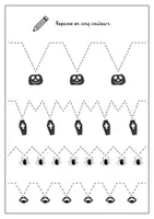 Aperçu - Feuilles d'exercices - Halloween à suivre au crayon : graphomotricité - Page de couverture
