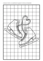 Vista previa - Manualidades / Dibujos para colorear - Invierno: dibujos en cuadrícula para colorear con contraste - página 2