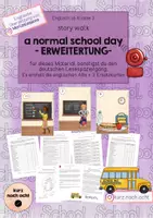Vorschau - Arbeitsblätter - *Ergänzung* story walk "a normal school day" - Deckblatt