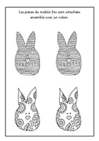 Aperçu - Matériel pour travaux manuels / dessin - Projet artistique de Pâques modèle de mobile - Page 2