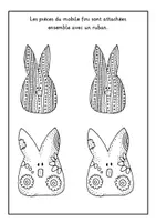 Aperçu - Matériel pour travaux manuels / dessin - Projet artistique de Pâques modèle de mobile - Page 3