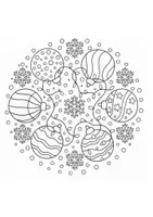 anteprima - Materiale per pittura e bricolage - Mandala di Natale: disegni da colorare - Pagina di copertina