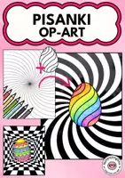 zapowiedź - Szablony do malowania i rękodzieła - Projekt plastyczny na Wielkanoc: pisanki w stylu op-art - obwoluta