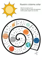 Vista previa - Hojas de trabajo - Sistema solar para colorear - móvil de planetas - página 2