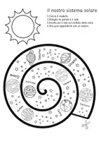 anteprima - Esercizi - Costruire il sistema solare - Mobile di pianeti da colorare - Pagina 1