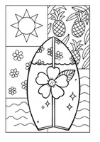 Aperçu - Matériel pour travaux manuels / dessin - Coloriages d'été Pop Art - Page 2