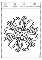 Vista previa - Manualidades / Dibujos para colorear - Flores decorativas para ventanas primavera/verano - página 1