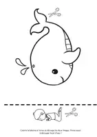 Aperçu - Matériel pour travaux manuels / dessin - Jonas et la baleine – modèle à bricoler et coloriage - Page 1