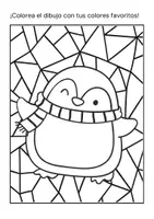 Vista previa - Manualidades / Dibujos para colorear - Dibujos de invierno Pop Art para colorear – 8 plantillas - página 1