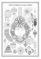 Vista previa - Manualidades / Dibujos para colorear - Mandalas y dibujos Zentangle de Navidad para colorear - página 3