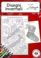 anteprima - Materiale per pittura e bricolage - Mandala natalizi Zentangle – disegni invernali da colorare - Pagina di copertina