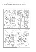 Aperçu - Feuilles d'exercices - Histoire en images d'automne : le pommier - Page 1