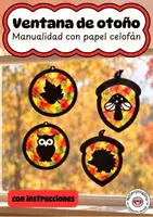 Vista previa - Manualidades / Dibujos para colorear - Decoración de otoño para la ventana: manualidad con papel de seda - Portada