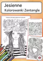 zapowiedź - Szablony do malowania i rękodzieła - Jesienne kolorowanki Zentangle - obwoluta