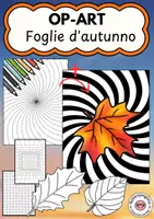 anteprima - Materiale per pittura e bricolage - Op-art foglie autunnali da colorare - Pagina di copertina