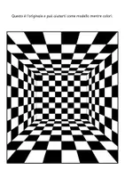 anteprima - Materiale per pittura e bricolage - Op-art foglie autunnali da colorare - Pagina 1