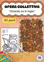 anteprima - Materiale per pittura e bricolage - Ghiande tra le foglie – opera collettiva d'autunno - Pagina di copertina