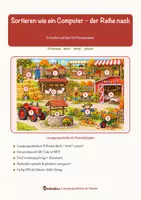 Vorschau - Arbeitsblätter - Sortieren wie ein Computer – der Reihe nach – Lesespurgeschichte mit Rätselaufgaben (Klasse 1) - Seite 1