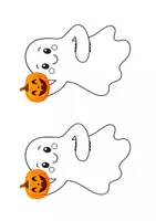 Aperçu - Matériel pour travaux manuels / dessin - Cadeau d'Halloween : fantôme avec sucette – cadeau pour les vacances de la Toussaint - Page 2